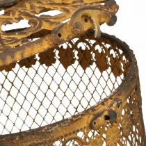 Lanterne rust look havedekoration sommer Ø15,5/19,5cm H29/36cm sæt med 2 stk.