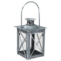 Artikel Lanterne lavet af metal lanterne grå vintage fyrfadslys H11cm 3 stk