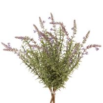 Artikel Lavendel kunstige urter på stilk med 7 grene 40cm 3stk