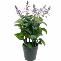 Kunstig lavendel i potte, lavendelpotte, middelhavs kunstig plante