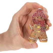 Artikel Kunstig honningkagemand dekorativ figur, 8 cm, 3 stk.