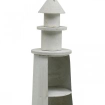 Artikel Lighthouse Shabby Chic Cream Maritime Deco Ø13cm H41,5cm