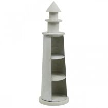 Artikel Lighthouse Shabby Chic Cream Maritime Deco Ø13cm H41,5cm