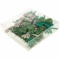 Artikel Guldsmede til spredning, sommerdekoration af træ, borddekoration grøn 48 stk