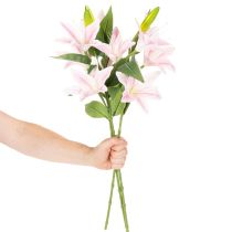 Artikel Kunstig liljeblomst, stilkblomst, dekoration, 68 cm, 3 stk.