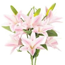 Artikel Kunstig liljeblomst, stilkblomst, dekoration, 68 cm, 3 stk.