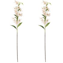 Artikel Kunstig lilje som blomsterstilk til elegant og vedligeholdelsesfri dekoration, 82 cm, 2 stk.