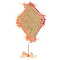 Artikel Sjov dekorativ drage til ophængning orange 18×26 cm 2 stk.