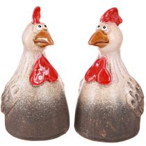 Artikel Sjov kylling keramisk dekoration keramisk kylling påske 13,5cm 2 stk