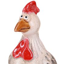 Artikel Sjov kylling keramisk dekoration keramisk kylling påske 13,5cm 2 stk