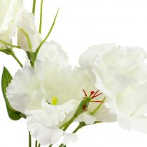 Artikel Lysianthus kunstig blomst hvid L87,5cm