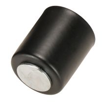 Artikel Magnetisk lysestage, sort metal, H3 cm, 4 stk.