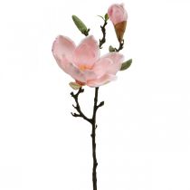 Artikel Magnolia Pink Kunstig Blomsterdekoration Kunstig Blomstergren H40cm