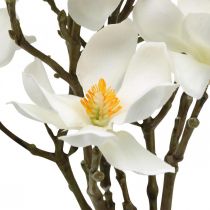 Kunstige magnoliagrene hvid deco gren H40cm 4 stk i bundt