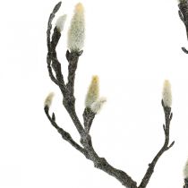 Spring Magnolia Branch Knop Kunstig Gren Brun Hvid L100cm