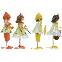 Artikel Små frugter, sommerdekoration, figurer citroner appelsiner H17/18cm 4stk