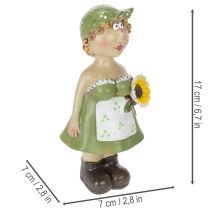 Artikel Dekorative figurer af et landmandspar, sjov stue og sommerdekoration til indendørs brug, 17 cm, 2 stk.