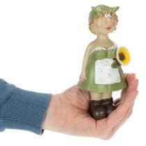 Artikel Dekorative figurer af et landmandspar, sjov stue og sommerdekoration til indendørs brug, 17 cm, 2 stk.