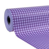 Artikel Manchetter Papir Check Lilla 25cm 100m