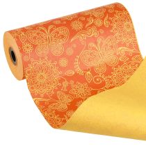 Artikel Manchetpapir Orange Gul Sommertid 25cm 100m