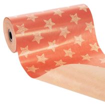 Artikel Manchetpapir med stjerner, rulle til blomsterartikler, 25 cm x 100 m