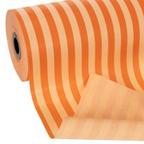 Artikel Manchetpapirrulle, orangestribet, 25 cm x 100 m