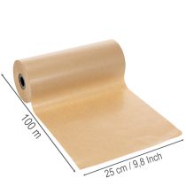 Artikel Naturlig kraftpapir manchetpapirrulle 25 cm 100 m dekorativt papir