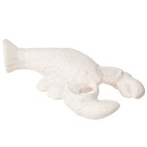 Artikel Maritim Dekoration Figur Keramik Hummer Hvid 17,5×9×3cm