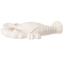Artikel Maritim Dekoration Figur Keramik Hummer Hvid 17,5×9×3cm