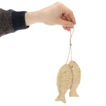 Artikel Nautisk hængende dekorationsvedhæng, dekorativ fisk til ophæng, H32cm