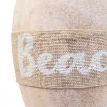 Maritim dekorationsbøje, hængende dekorationsbøje “Beach” 27×8,5cm