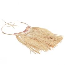 Artikel Maritim vægdekoration med ægte søstjerne Ø26,5cm H65cm