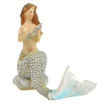 Artikel Dekorativ figur havfrue blå 6cm - 9,5 cm 3stk