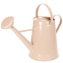 Artikel Dekorativ vandkande i metal, sandfarvet vintage design, til planter og tørrede blomster, 50×22,5×39 cm