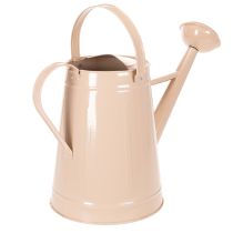 Artikel Dekorativ vandkande i metal, sandfarvet vintage design, til planter og tørrede blomster, 50×22,5×39 cm