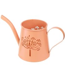 Artikel Metal dekorativ vandkande med mælkebøtte orange H12cm 2stk