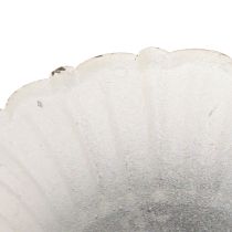 Artikel Metal Dekorativ Kop Small Shabby Chic Hvid Ø8,5cm H8cm 2stk