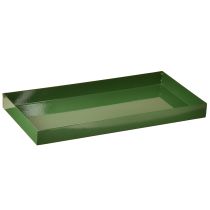 Artikel Metaldekorationsbakke rektangulær metalbakke grøn 30×15 cm