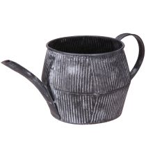 Artikel Metalkande dekorative vintage riller i sort H12,5cm