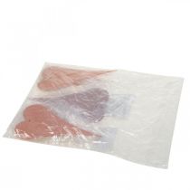 Artikel Ophængning Dekoration Hjerter til Ophæng Orange/Lilla 15cm 6 Stk