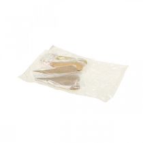 Artikel Hængende dekorationsvindue metalhjerter, dekorative hjerter til ophængning beige/gul/orange H15cm 6 stk.