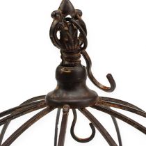 Artikel Metalkrone til ophængning rustbrun Ø31cm H31cm