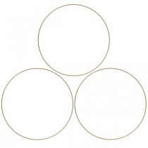 Metalring dekorering Scandi ring deco loop guld Ø20,5cm 6stk