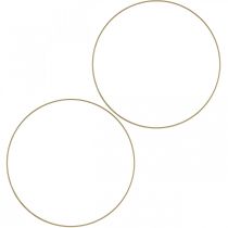 Artikel Metalring dekorativ ring Scandi ring dekorativ løkke guld Ø 25,5cm 6 stk