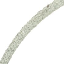 Artikel Dekorativ metalring på træfod til borddekoration, 43 cm