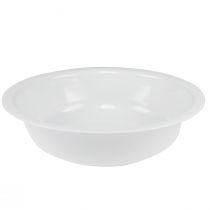 Artikel Metal skål hvid skål emalje look Ø36cm H9,5cm