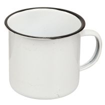 Artikel Metalkop Plantekop Metal Hvid Sort Ø9cm 4stk