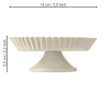 Artikel Metalplade grå dekorativ tallerken med metalplade i bund Ø14cm 2 stk.