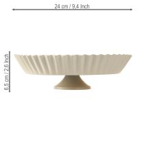 Artikel Metalplade grå retro dekorativ tallerken med basismetal Ø24cm 2 stk.