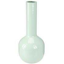Artikel Metal Vase Emalje Vase i Mint Grøn Ø10,5cm H25,5cm